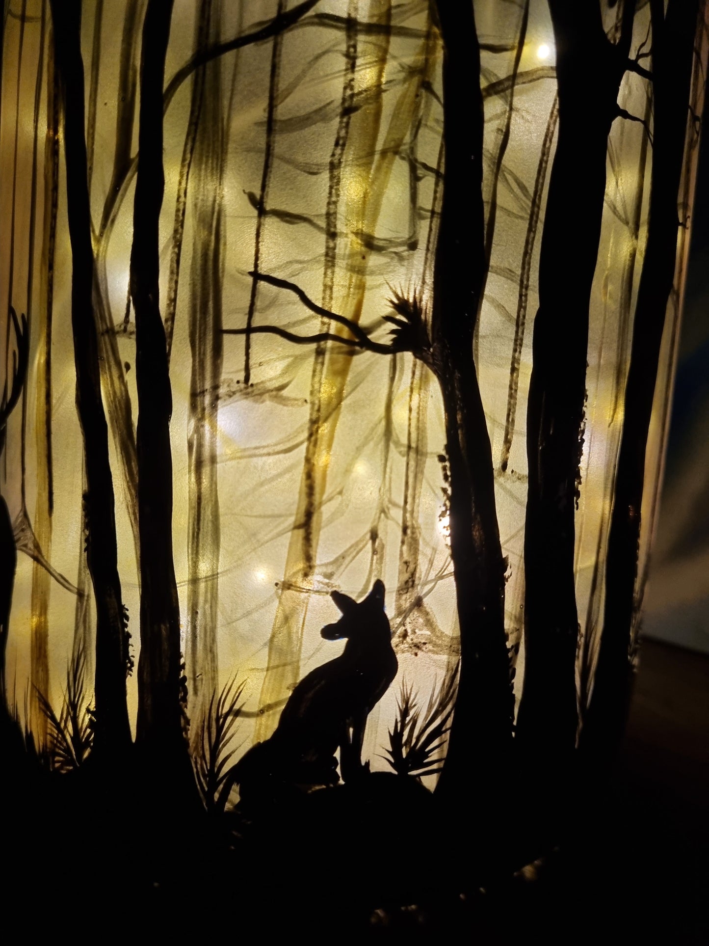 Fox cub stag lamp
