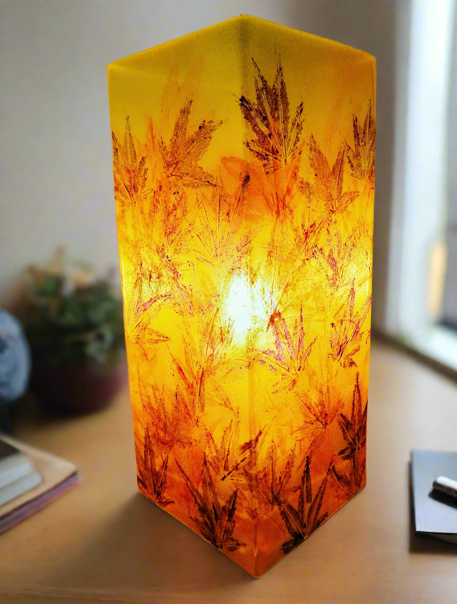 Gardener's gift idea, maple leaf table lamp